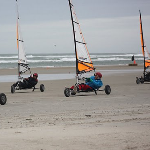Jiri in a blokart
